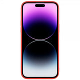 iPhone 14 Pro Max Suojakuori Untuvatakkimuotoilu Punainen