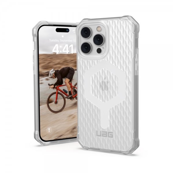 Urban Armor Gear (UAG) iPhone 14 Pro Max -kuori Essential Armor MagSafe Frosted Ice