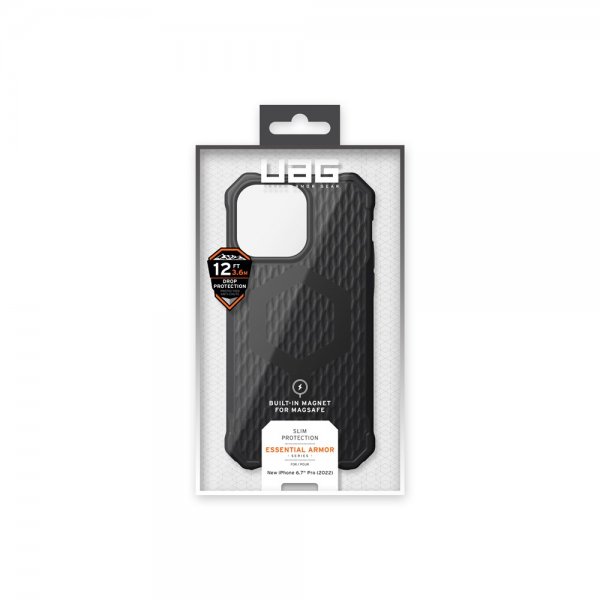 Urban Armor Gear (UAG) iPhone 14 Pro Max -suojakuori Essential Armor MagSafe, musta