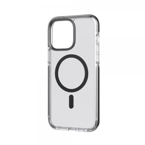 Tech21 iPhone 14 Pro Max -suojakuori Evo Crystal MagSafe, grafiitinmusta