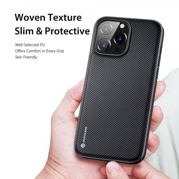 Dux Ducis iPhone 14 Pro Max -kuori FINO Series Musta
