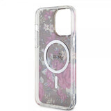 Guess iPhone 14 Pro Max Kuori Flower MagSafe Khaki