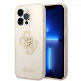 Guess iPhone 14 Pro Max Kuori Full Glitter Kulta