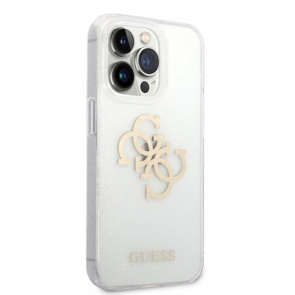 Guess iPhone 14 Pro Max Kuori Full Glitter Transparent