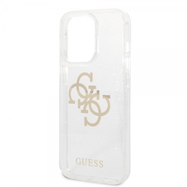 Guess iPhone 14 Pro Max Kuori Full Glitter Transparent
