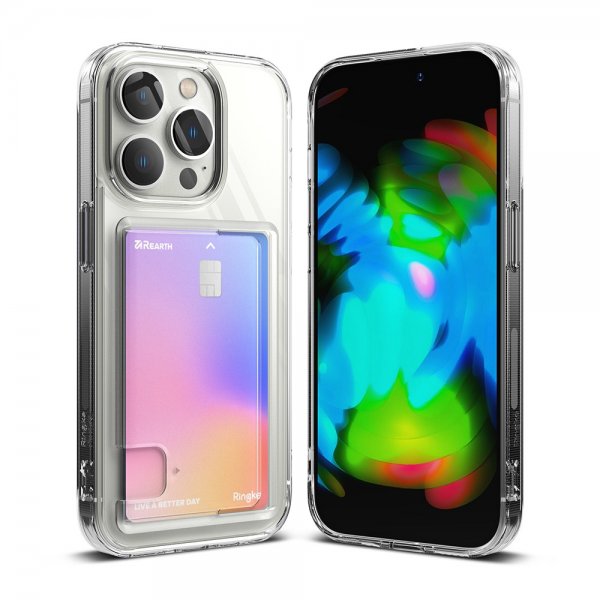 Ringke iPhone 14 Pro Max -suojakuori Fusion Card Clear