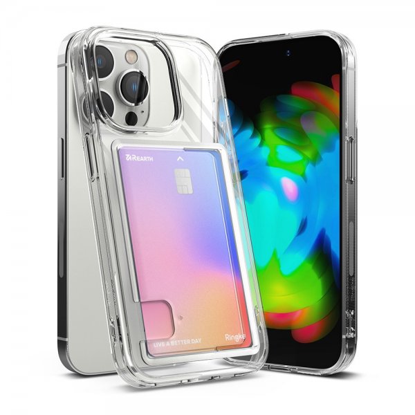 Ringke iPhone 14 Pro Max -suojakuori Fusion Card Clear