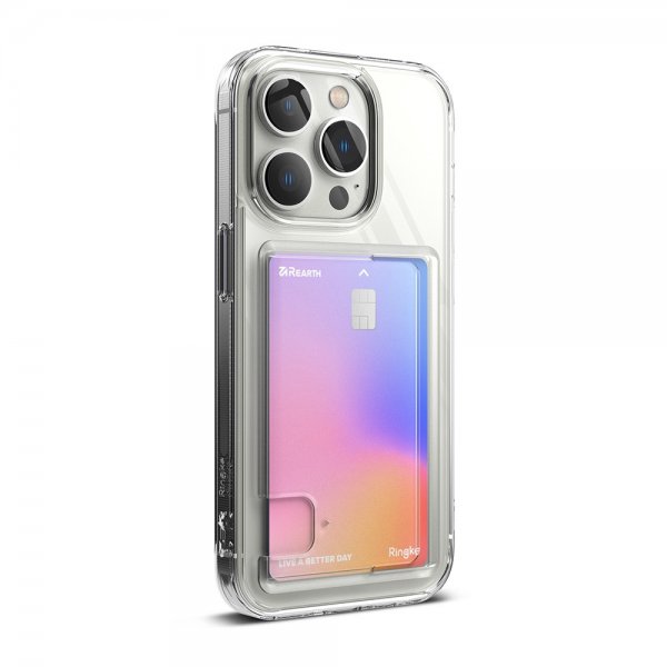 Ringke iPhone 14 Pro Max -suojakuori Fusion Card Clear