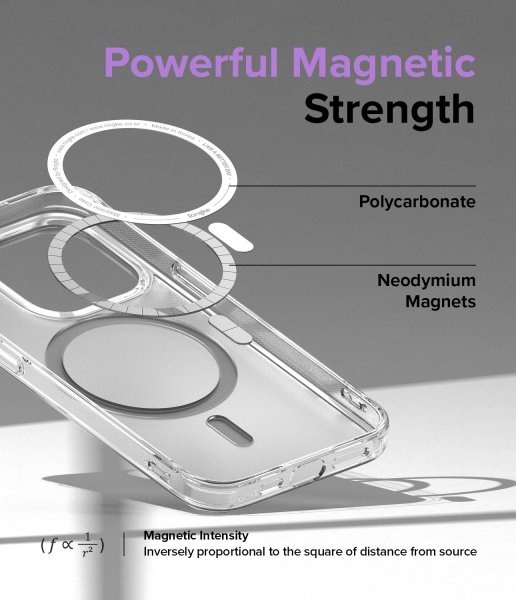 Ringke iPhone 14 Pro Max -suojakuori Fusion Magnetic Matte Clear