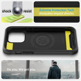 Spigen iPhone 14 Pro Max -suojakuori Geo Armor 360 MagFit musta