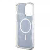 Guess iPhone 14 Pro Max -kuori Golden Marble MagSafe, musta