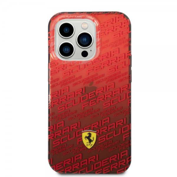 Ferrari iPhone 14 Pro Max Suojakuori Gradient Scuderia Punainen