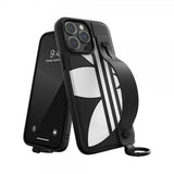 Adidas iPhone 14 Pro Max Kuori Käsihihnalla Musta Valkoinen