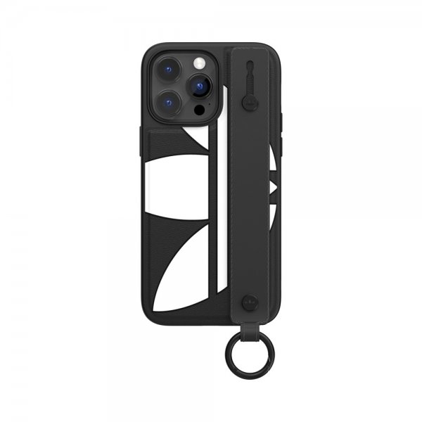 Adidas iPhone 14 Pro Max Kuori Käsihihnalla Musta Valkoinen