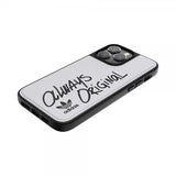 Adidas iPhone 14 Pro Max -kuoret, Inlay Embroidery Case, valkoinen/musta