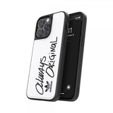 Adidas iPhone 14 Pro Max -kuoret, Inlay Embroidery Case, valkoinen/musta