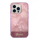 Guess iPhone 14 Pro Max -kuoret Jungle Rosa