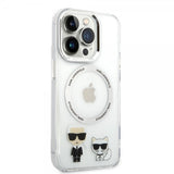 Karl Lagerfeld iPhone 14 Pro Max -suojakuori Karl & Choupette MagSafe Transparent