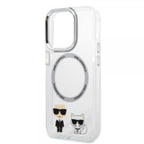 Karl Lagerfeld iPhone 14 Pro Max -suojakuori Karl & Choupette MagSafe Transparent