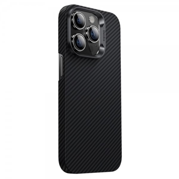Benks iPhone 14 Pro Max -kuori, Kevlar MagSafe, musta