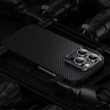 Benks iPhone 14 Pro Max -kuori, Kevlar MagSafe, musta