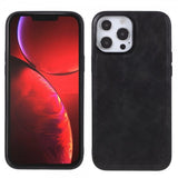X-Level iPhone 14 Pro Max Kuori Nahkarakenne Musta