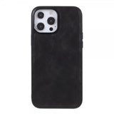 X-Level iPhone 14 Pro Max Kuori Nahkarakenne Musta