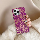 iPhone 14 Pro Max Kuori Leopardi Kuvio Violetti