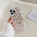 iPhone 14 Pro Max Leopardikuvioinen kuori Valkoinen