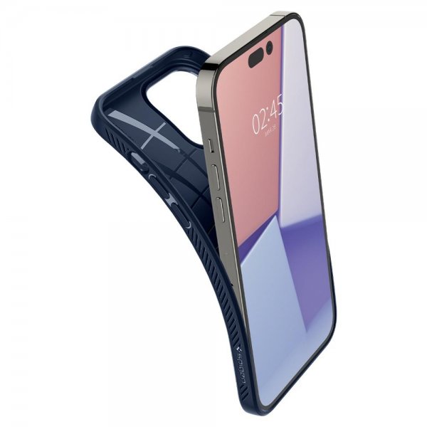 Spigen iPhone 14 Pro Max -suojakuori Liquid Air Navy Blue