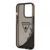 Guess iPhone 14 Pro Max Kuoret Liquid Glitter Translucent Musta