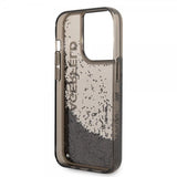 Karl Lagerfeld iPhone 14 Pro Max Kuoret Liquid Glitter Läpikuultava Musta