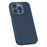 Baseus iPhone 14 Pro Max Kuori Liquid Silica Gel MagSafe Sininen