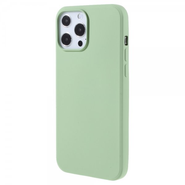 X-Level iPhone 14 Pro Max Kuoret Liquid Silicone Vaaleanvihreä