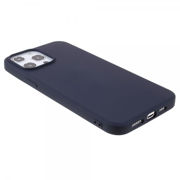 X-Level iPhone 14 Pro Max Kuori Liquid Silicone Tummaninsininen