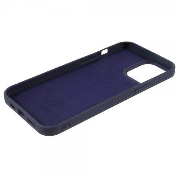 X-Level iPhone 14 Pro Max Kuori Liquid Silicone Tummaninsininen