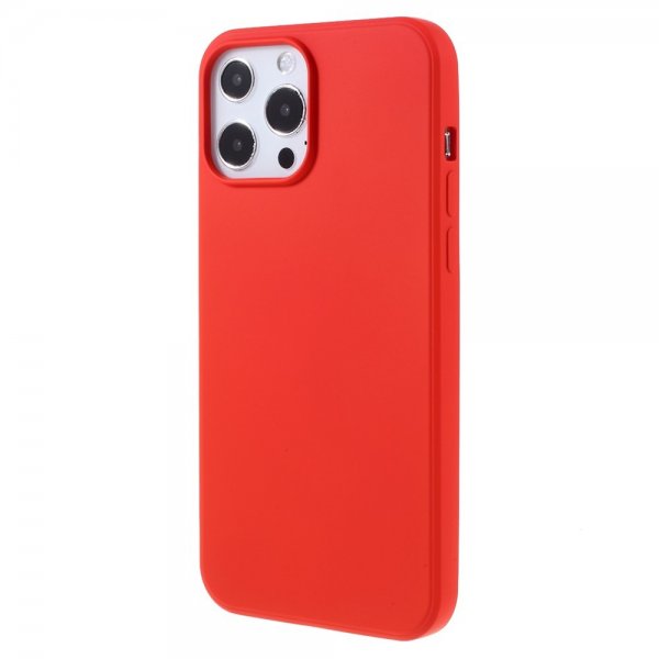 X-Level iPhone 14 Pro Max -kuori Liquid Silicone Punainen