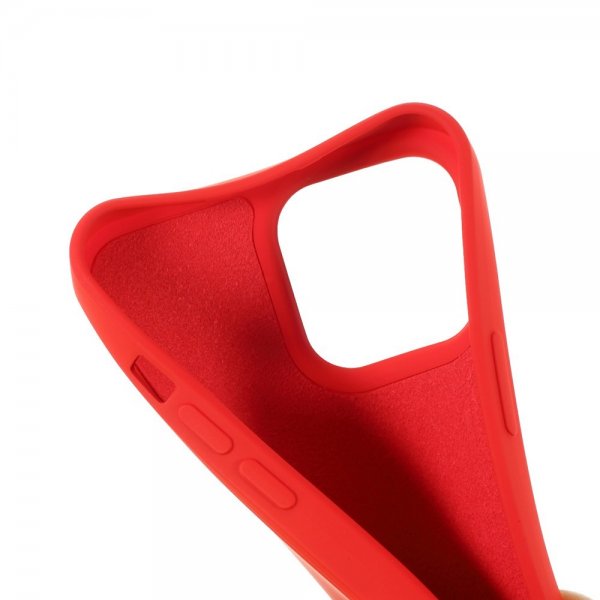 X-Level iPhone 14 Pro Max -kuori Liquid Silicone Punainen