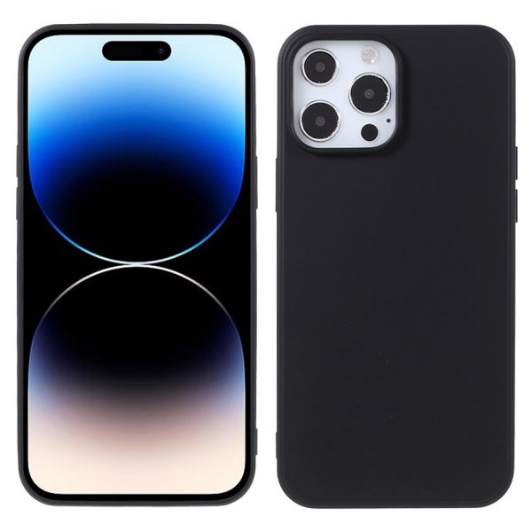 X-Level iPhone 14 Pro Max -kuori nestemäinen silikoni musta