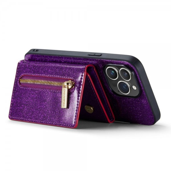 Dg.Ming iPhone 14 Pro Max -kuori M3-sarjan irrotettava korttikotelo, violetti