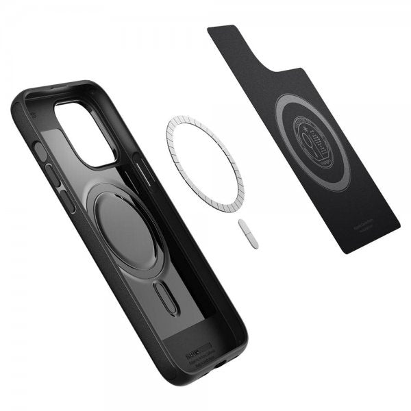 Spigen iPhone 14 Pro Max -kuori Mag Armor MagFit Matte Black