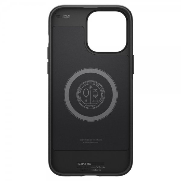 Spigen iPhone 14 Pro Max -kuori Mag Armor MagFit Matte Black