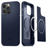 Spigen iPhone 14 Pro Max Suojakuori Mag Armor MagFit Navy Blue