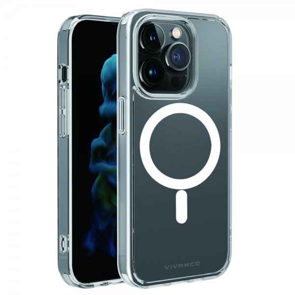 Vivanco iPhone 14 Pro Max Kuori Mag Steady Läpinäkyvä