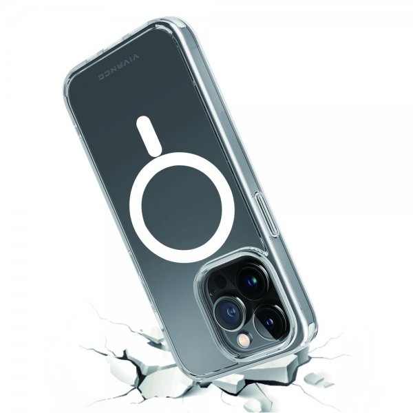 Vivanco iPhone 14 Pro Max Kuori Mag Steady Läpinäkyvä