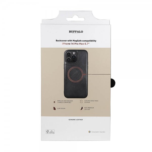 Buffalo iPhone 14 Pro Max -kuori MagSeries musta