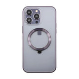 Rvelon iPhone 14 Pro Max -kuori pyörivällä MagSafe-jalustalla, violetti