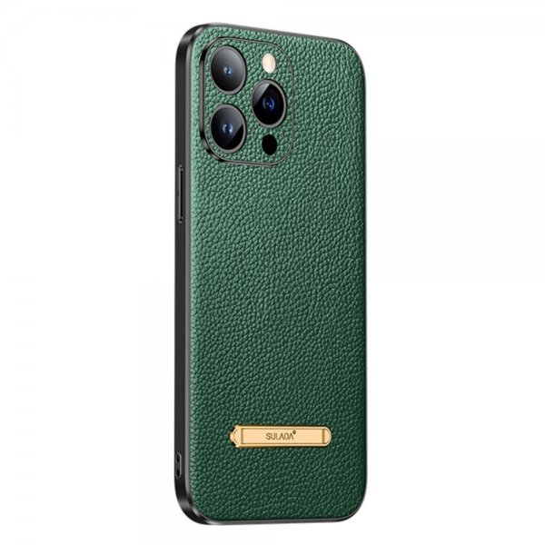 Sulada iPhone 14 Pro Max -kuori jalustalla, vihreä
