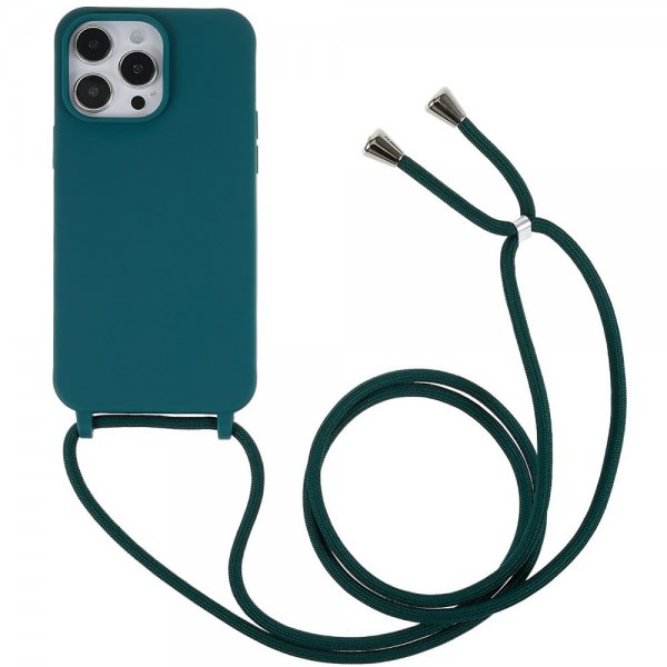 iPhone 14 Pro Max -kuori hihnalla, vihreä