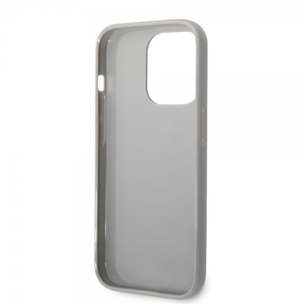 Karl Lagerfeld iPhone 14 Pro Max Kuori Monogram Iridescent Silver